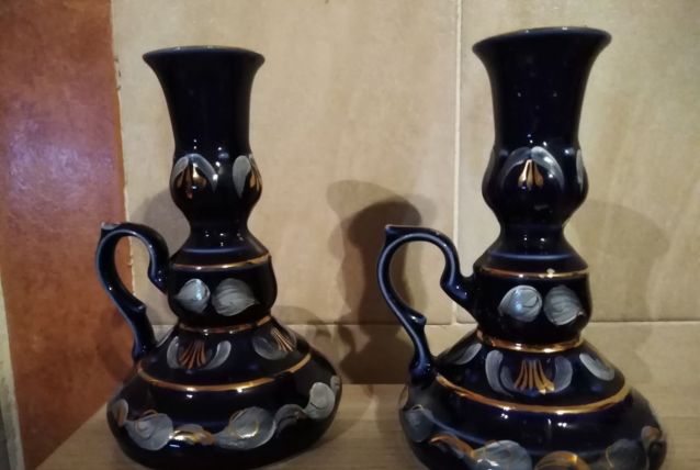 Lot de 2 bougeoirs 