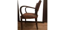 Fauteuil Bridge art déco tout cuir