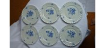 Set 6 assiettes à dessert porcelaine Haviland Limoges
