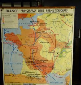 Ancienne carte scolaire rare