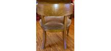 Fauteuil de bureau en chêne blond Louis-Philippe