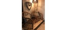 Fauteuil Rotin 1970