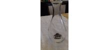 carafe avec inscription étain
