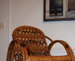 Chaise en rotin d'enfant