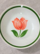 4 assiettes creuses vintage - Moulin des Loups