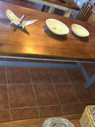 NOUVELLE TABLE DE CHENE SOLIDE DIFFÉRENTES FINITIONS TM008
