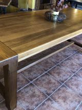 NOUVELLE TABLE DE CHENE SOLIDE DIFFÉRENTES FINITIONS TM008