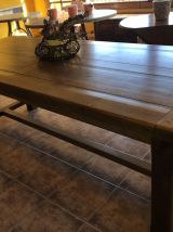 NOUVELLE TABLE DE CHENE SOLIDE DIFFÉRENTES FINITIONS TM008