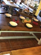 NOUVELLE TABLE DE CHENE SOLIDE DIFFÉRENTES FINITIONS TM008