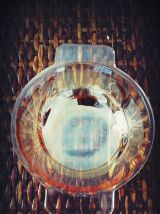 coupelle ramequin HUILOR verre irisé orange