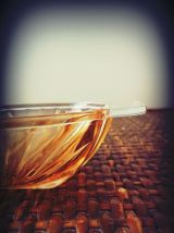 coupelle ramequin HUILOR verre irisé orange