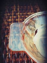 coupelle ramequin HUILOR verre irisé orange