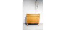 Commode scandinave vintage pieds compas 60's
