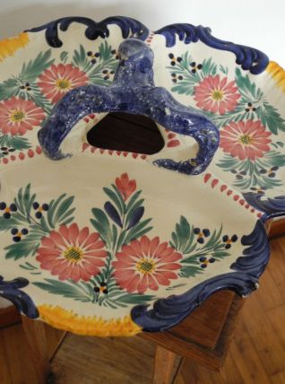 Serviteur Mendiant HB Faience Quimper à 3 compartiments