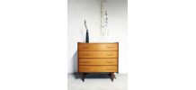 Commode scandinave vintage pieds compas 60's