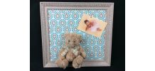 cadre patiné déco peluche