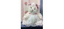 cadre ancien patiné, déco peluche