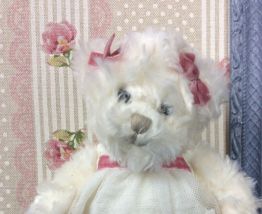 cadre ancien patiné, déco peluche