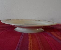 Assiette/Plat faïence pied douche Salins 