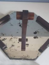 plateau apéritif art déco miroir 