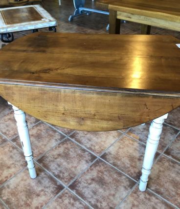 Table pliante ronde en chêne TM017