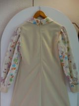 Robe vintage 1970 imprimé fleurs taille 38