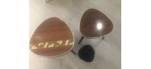 Lot Petites tables Tripode, authentique, vintage en formica.