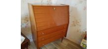 secretaire avec 3 tiroirs  vintage  1970