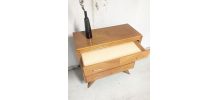 Commode vintage scandinave pieds compas 60's