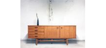 Enfilade vintage scandinave en teck années 60 2 mètre