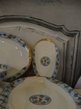 Vintage Ancien 5 plat en porcelaine de limoge art déco 