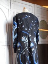 Vintage robe 1970  motif 1930 taille 40