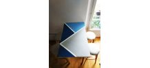 Table haute bar DIY custom style loft +4 tabourets