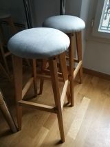 Table haute bar DIY custom style loft +4 tabourets