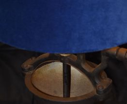 Lampe ancien moulin à café