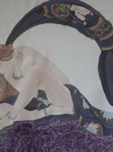 peinture sur soie murale 