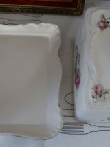 Ancien grand beurrier ou fromage avec cloche faïence FRANZ A