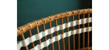 Chaise en rotin vintage