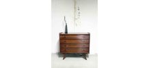Commode vintage scandinave pieds compas 60's