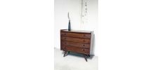 Commode vintage scandinave pieds compas 60's