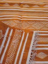Kilim jaune fait à la main 