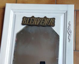 vestiaire avec miroir (porte recylée)
