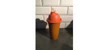 Shaker Tupperware orange année 70