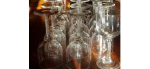 ensemble de verres à pied 