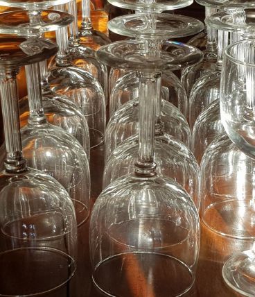 ensemble de verres à pied 