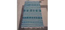 Tapis rouge berbère en pure laine 