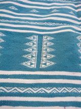 Tapis rouge berbère en pure laine 