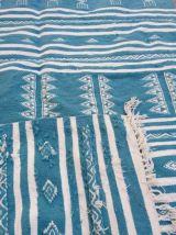 Tapis rouge berbère en pure laine 