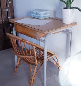Bureau écolier vintage