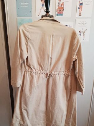 Robe beige en coton 